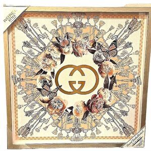 Instinct Style Gucci Interlocking Floral Butterflies Framed Wall Decor